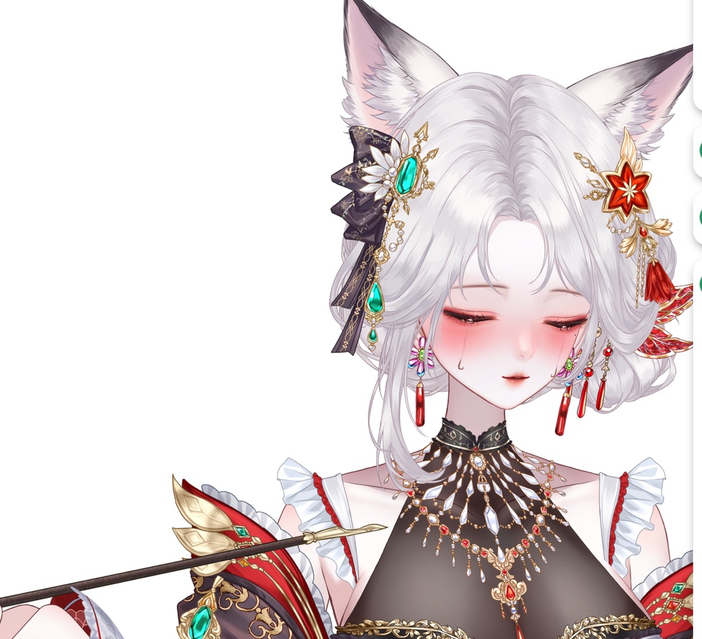 【量販モデル】九尾の狐妖 VTuber VTS 量販モデル — 歩き・前傾・サイズ変更・2種髪型・豊富なボタン付き~