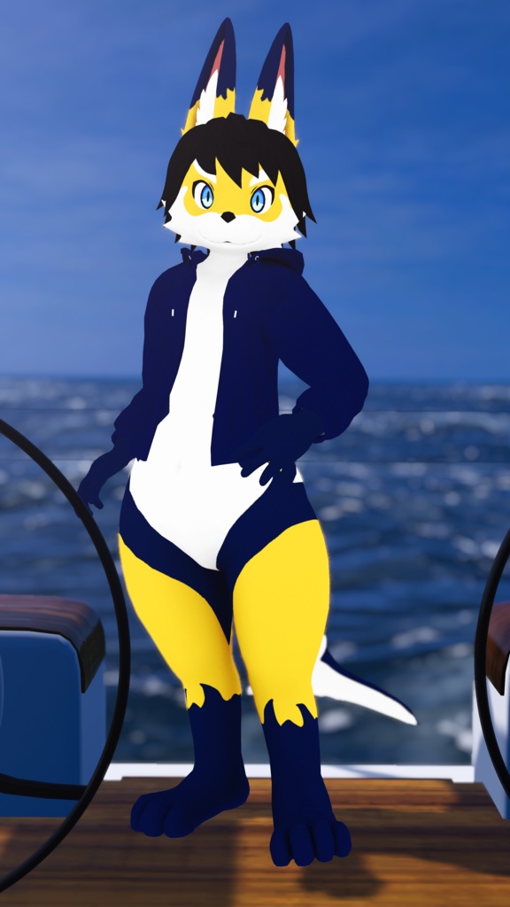 【VRChat想定 オリジナル3Dモデル】坂嶺-SAKAMINE