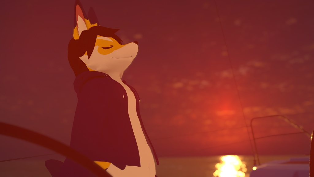 【VRChat想定 オリジナル3Dモデル】坂嶺-SAKAMINE