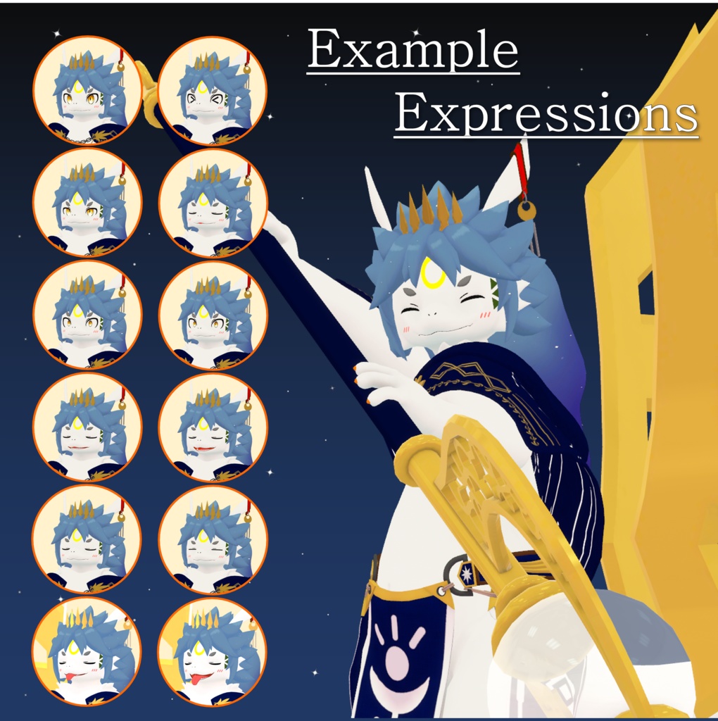 【VRChat想定 オリジナル3Dモデル】セレン-SELEN