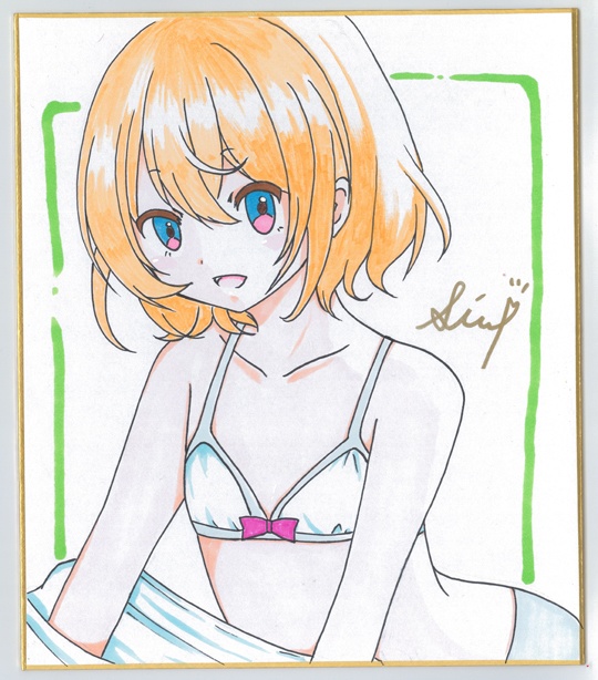 オリジナル　アナログ色紙　3