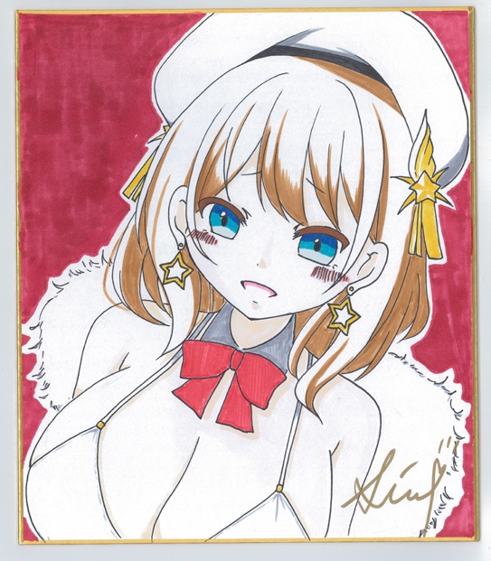 オリジナル　アナログ色紙　5