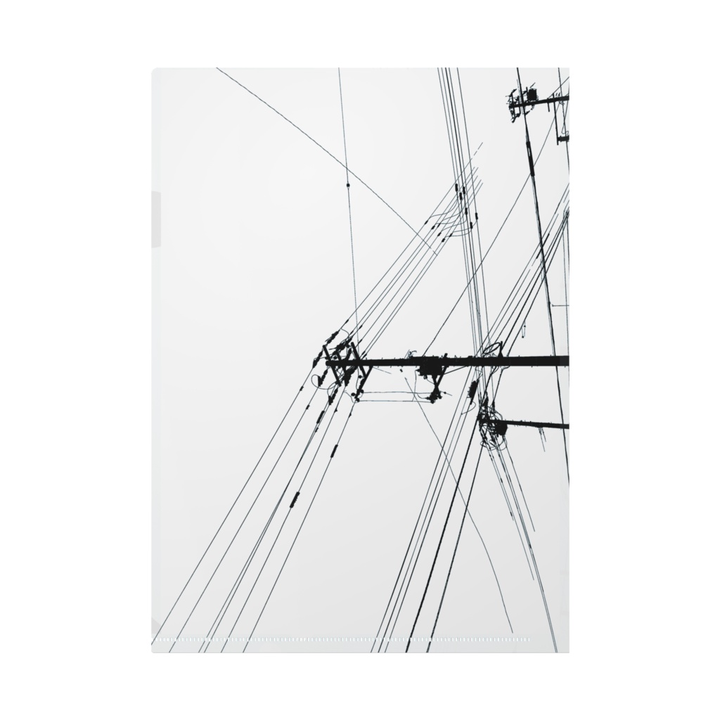 A4クリアファイル 電柱