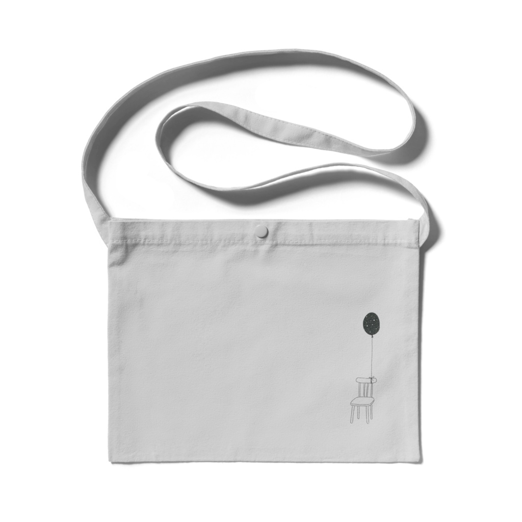 サコッシュ　椅子と風船