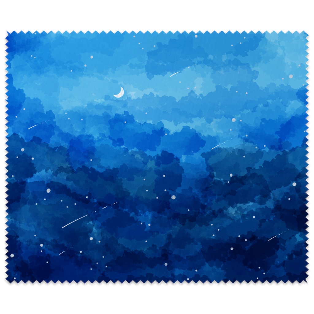 メガネ拭き 青い夜