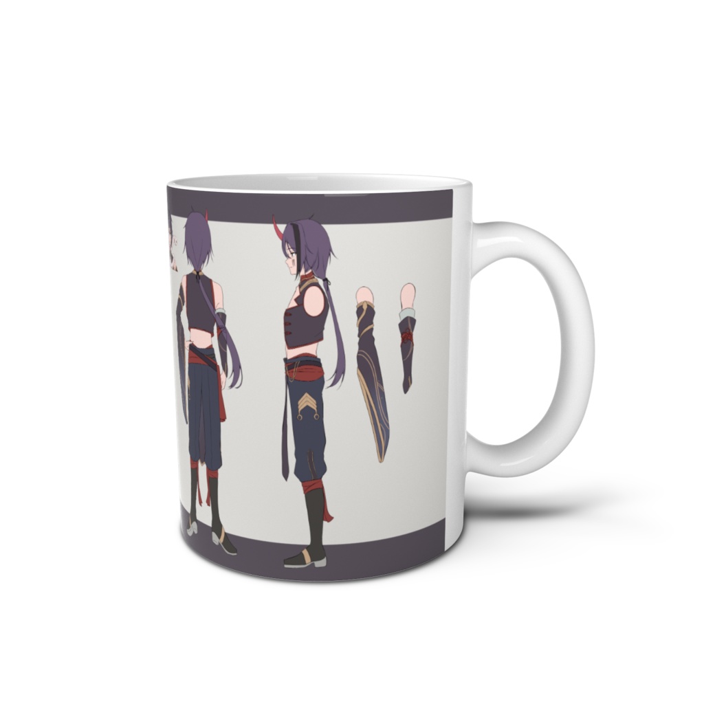 【常設】羅骨梛冴三面図マグ(???)