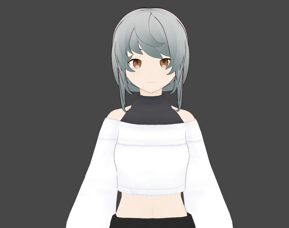 Vroid long braid hair 