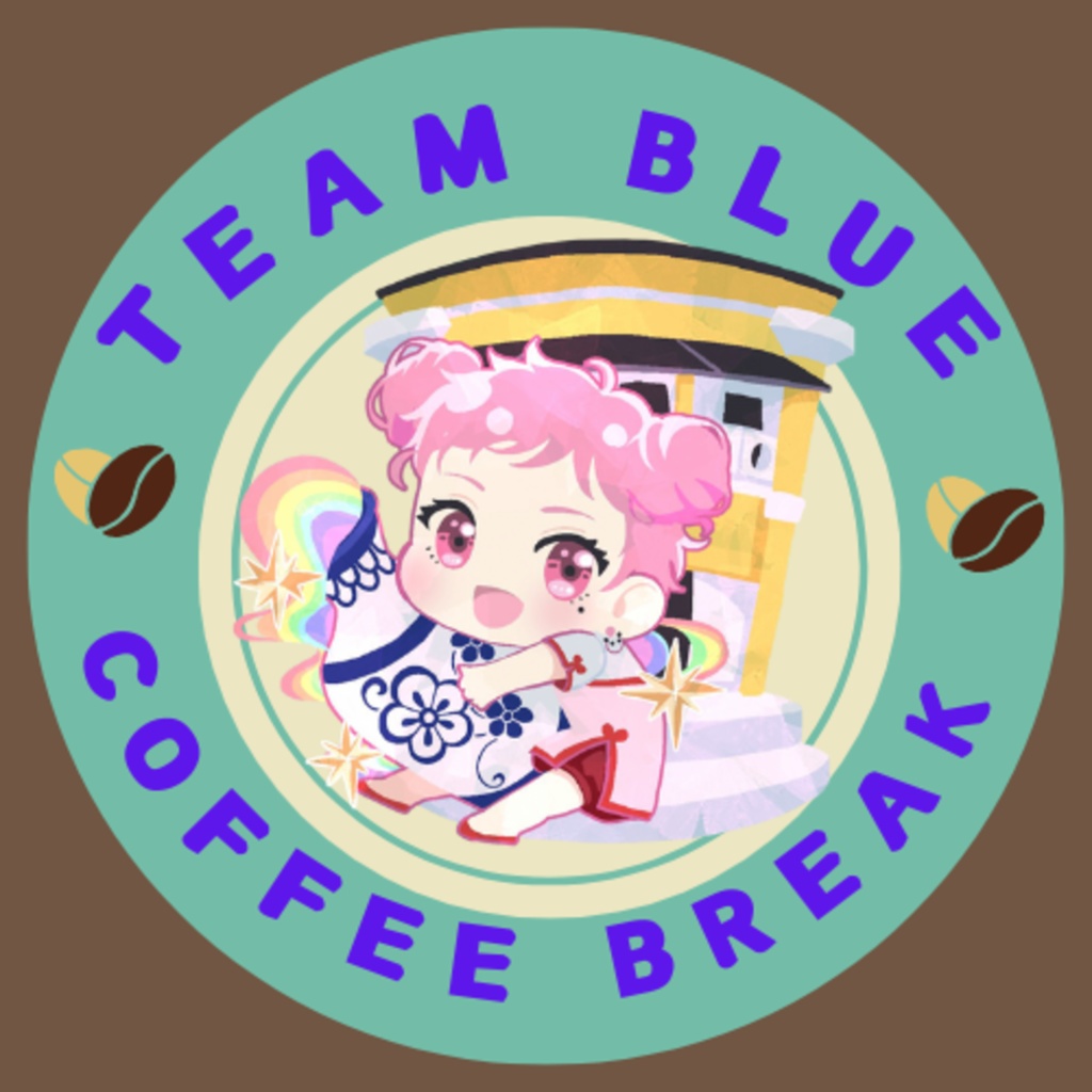 ちゅぼくがちゃん コーヒーブレイク ピンバッジ
