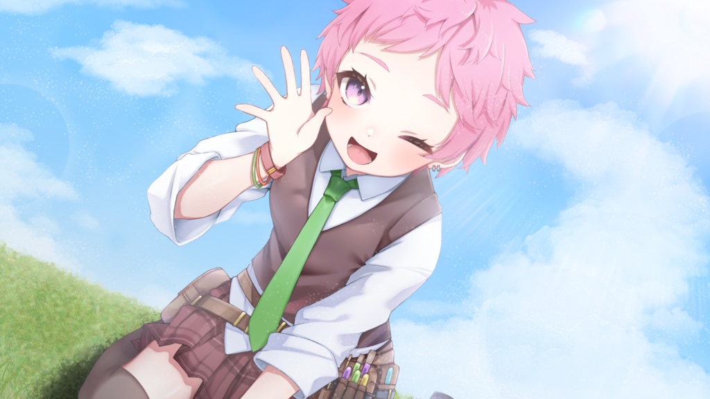 3周年記念イラストアクリルブロック