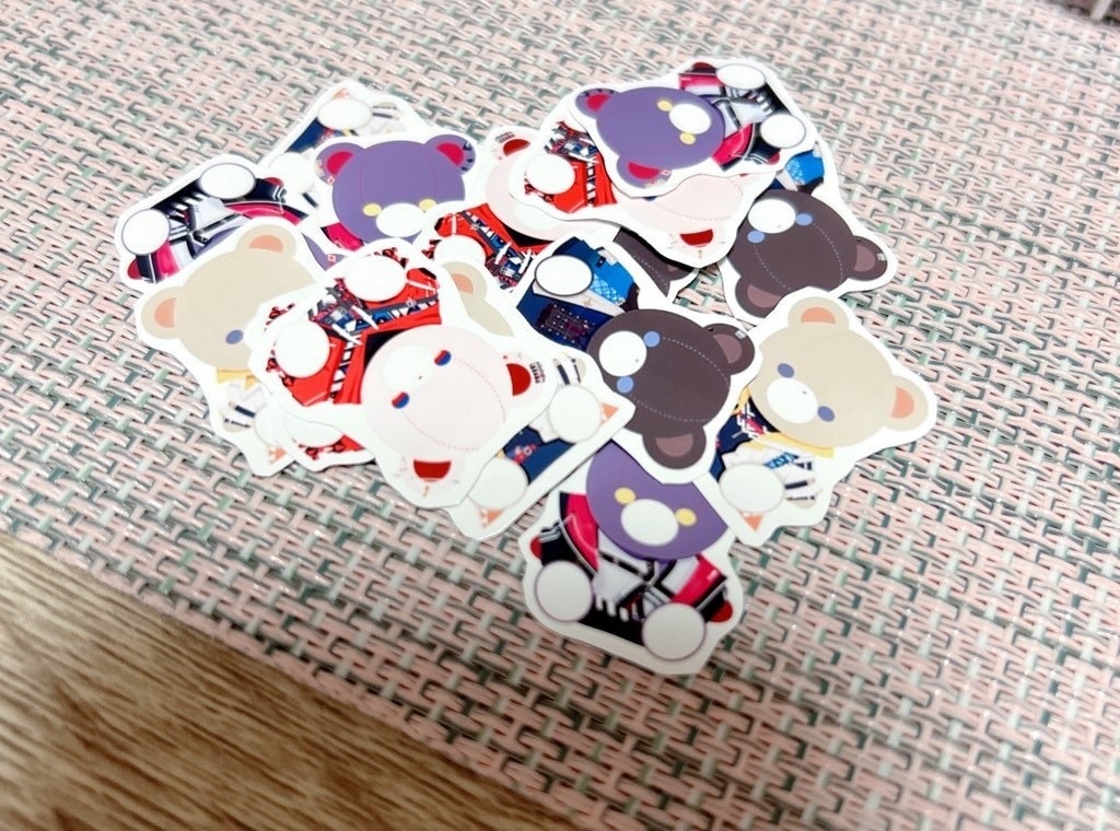 ゔぉるくまフレークシール