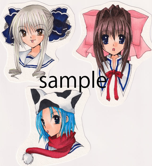 直筆イラスト ダイカット