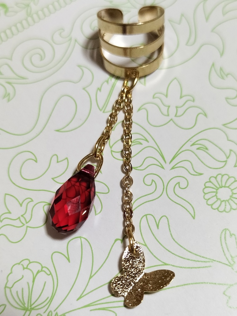 あくねこ(ベリアン)　イメージイヤーカフ★ハンドメイド