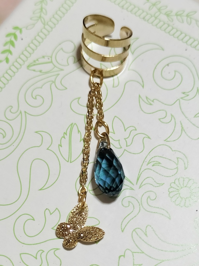 あくねこ(ボスキ)　イメージイヤーカフ★ハンドメイド