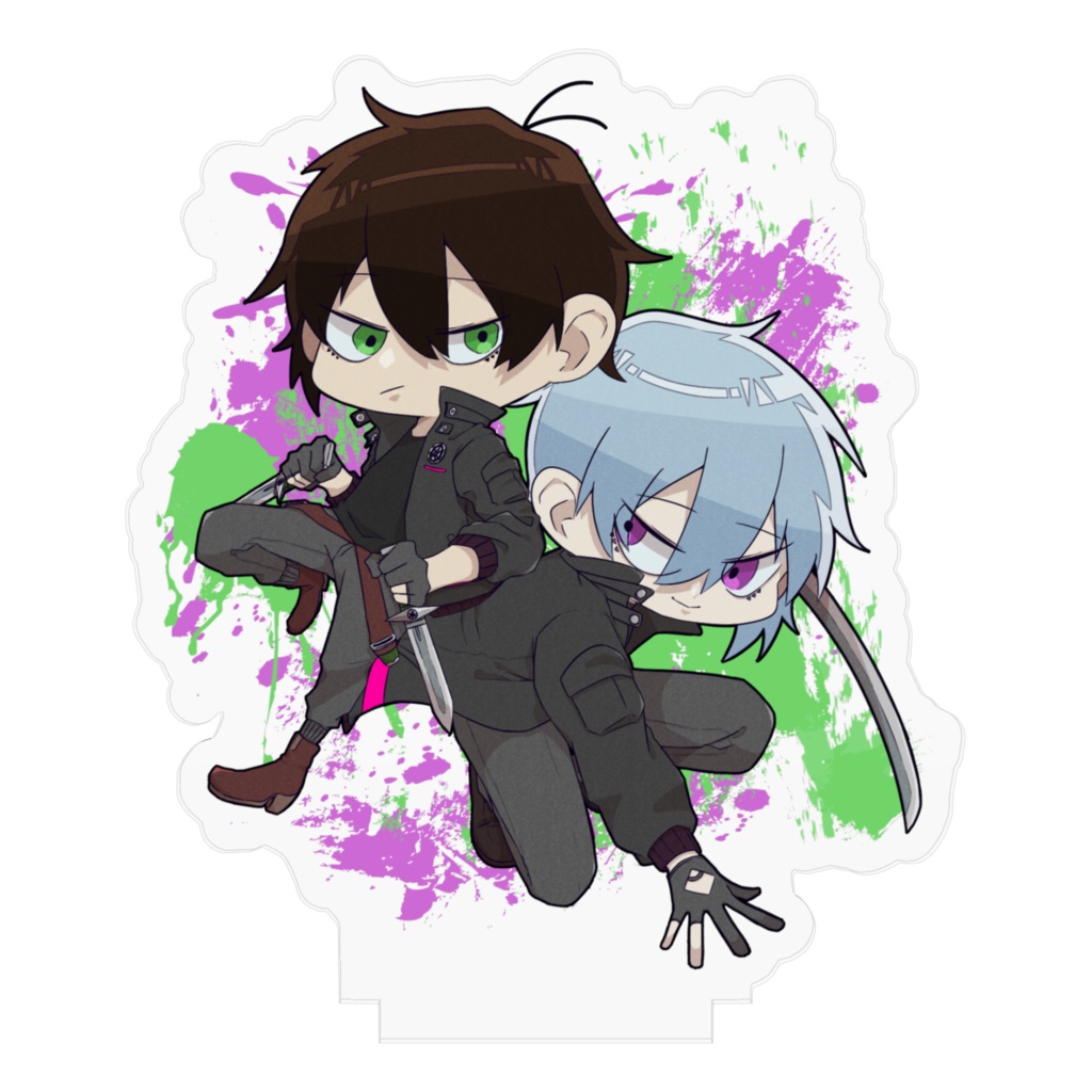 【自創作】苗田兄弟アクスタ【バグガリ】