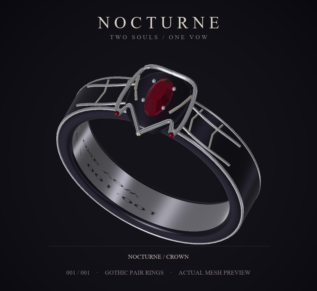 【一組限定/売れたら公開停止】NOCTURNE — 真実の愛を、お砂糖へ。|特別価格のゴシック・ペアリング