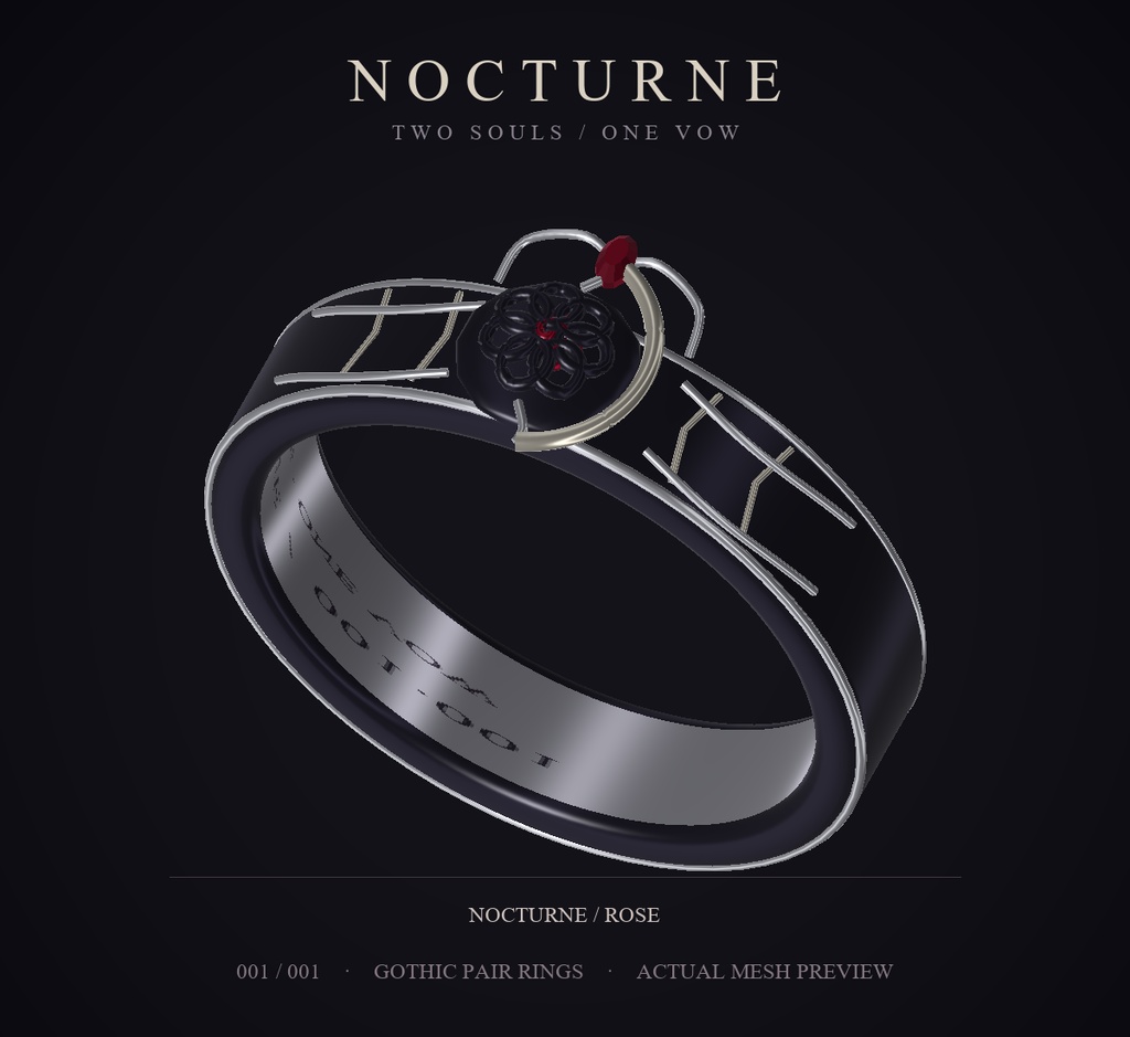 【一組限定/売れたら公開停止】NOCTURNE — 真実の愛を、お砂糖へ。|特別価格のゴシック・ペアリング