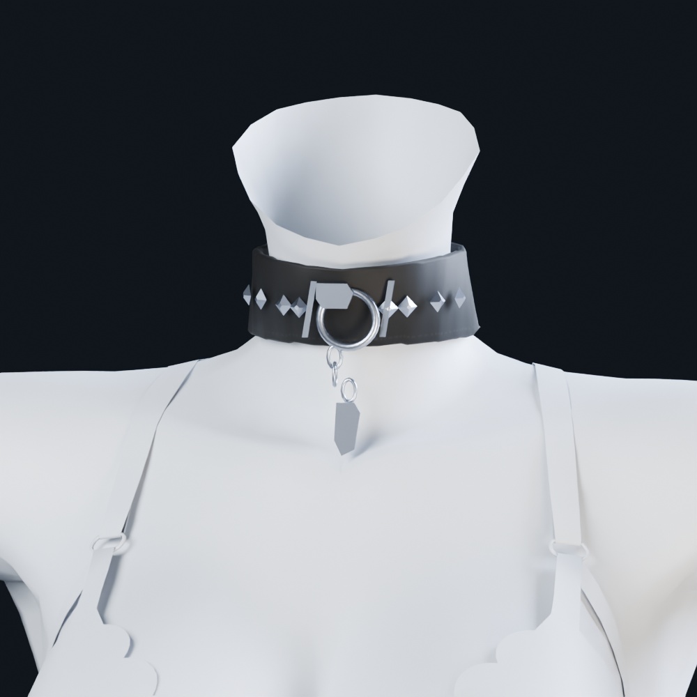 【桔梗対応】DKH ダークベルト&チョーカーセット|5カラー・Modular Avatar