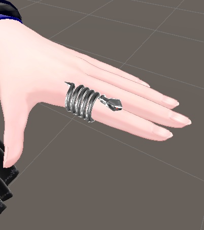 【VRchat想定】【MA対応】SnakeBracelet&Ring