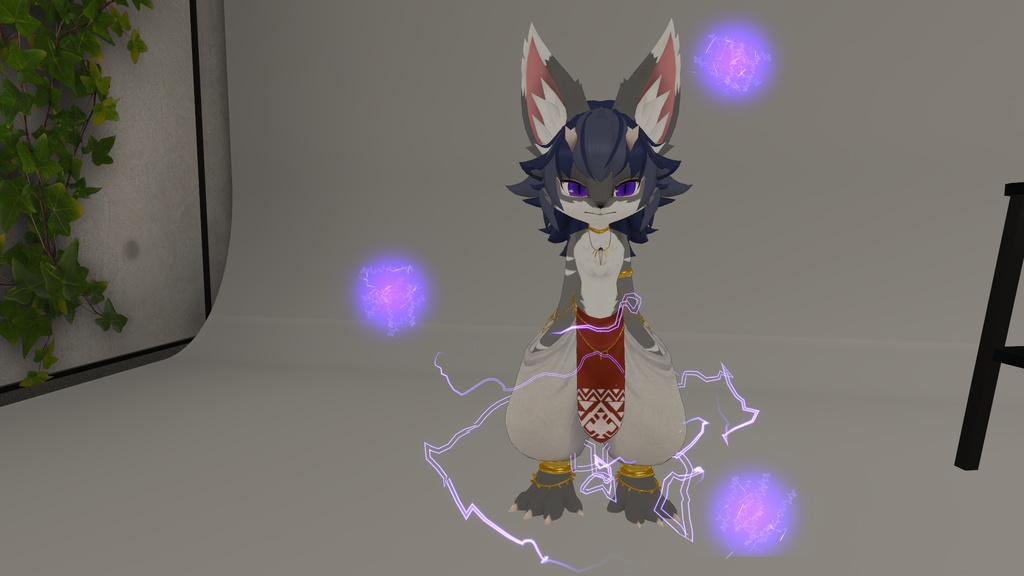 【VRChat想定】【MA対応】Lightning_Ball ライトニングボール