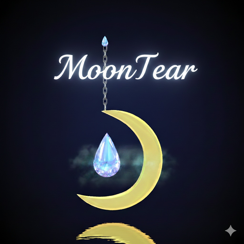 【VRChat想定】MoonTearピアス【MA対応】