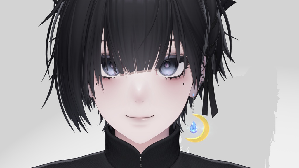 【VRChat想定】MoonTearピアス【MA対応】