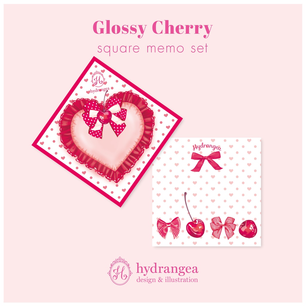 【Glossy Cherry】メモ紙セット