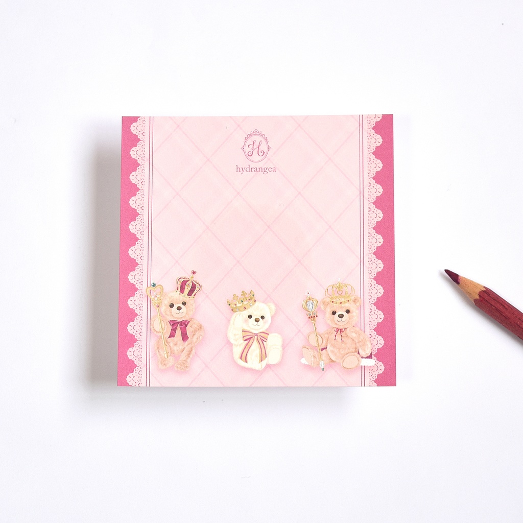 ★受注生産★【Royal Crown Teddy】メモ紙セット