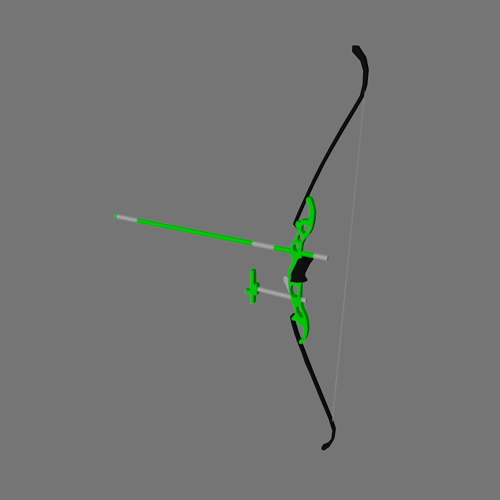 3Dモデル<弓>