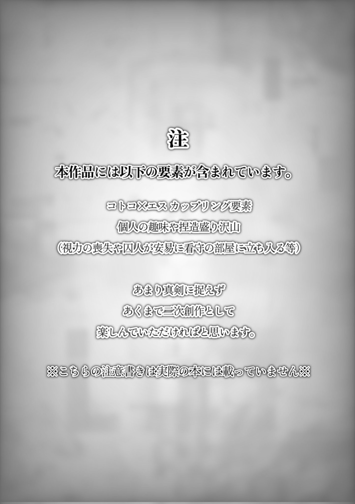 【コトエス】闇に灯火