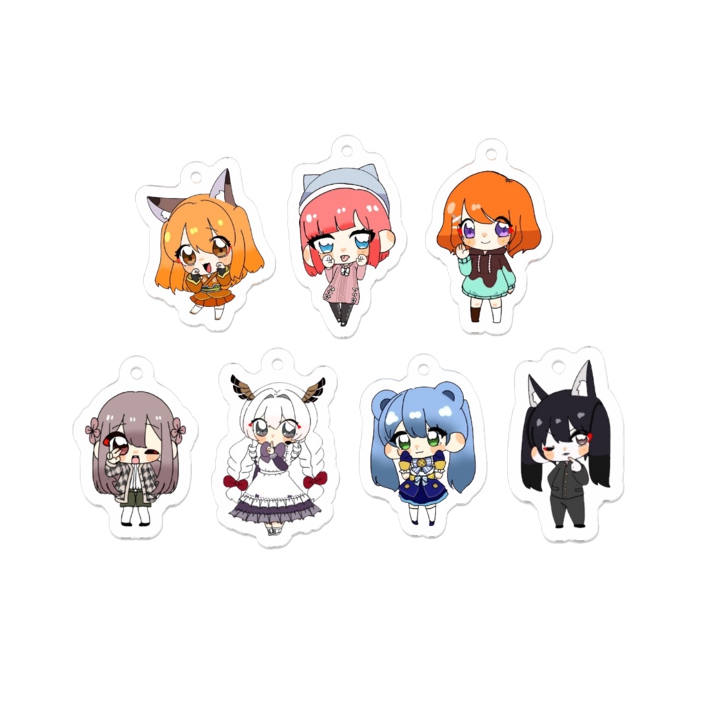 ほっぷちゅ〜んず 1周年記念アクリルキーホルダー(7種)