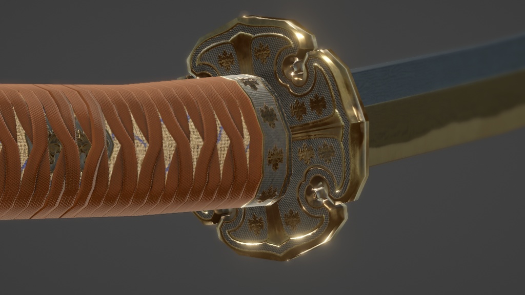 【太刀】童子切安綱 (PBR/4K)