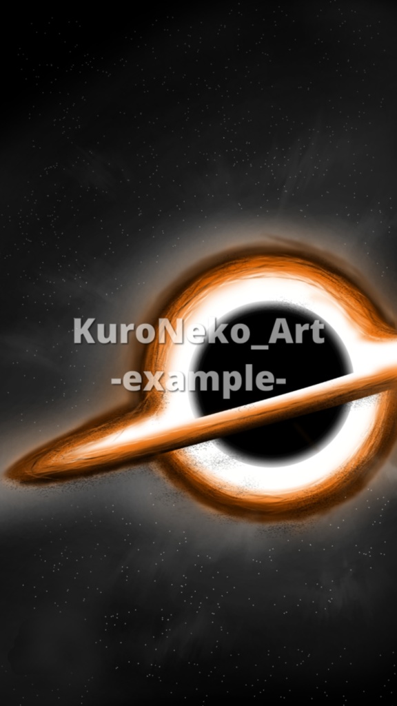 【2K】ブラックホール スマホ壁紙 Vol.1 - 事象の地平面