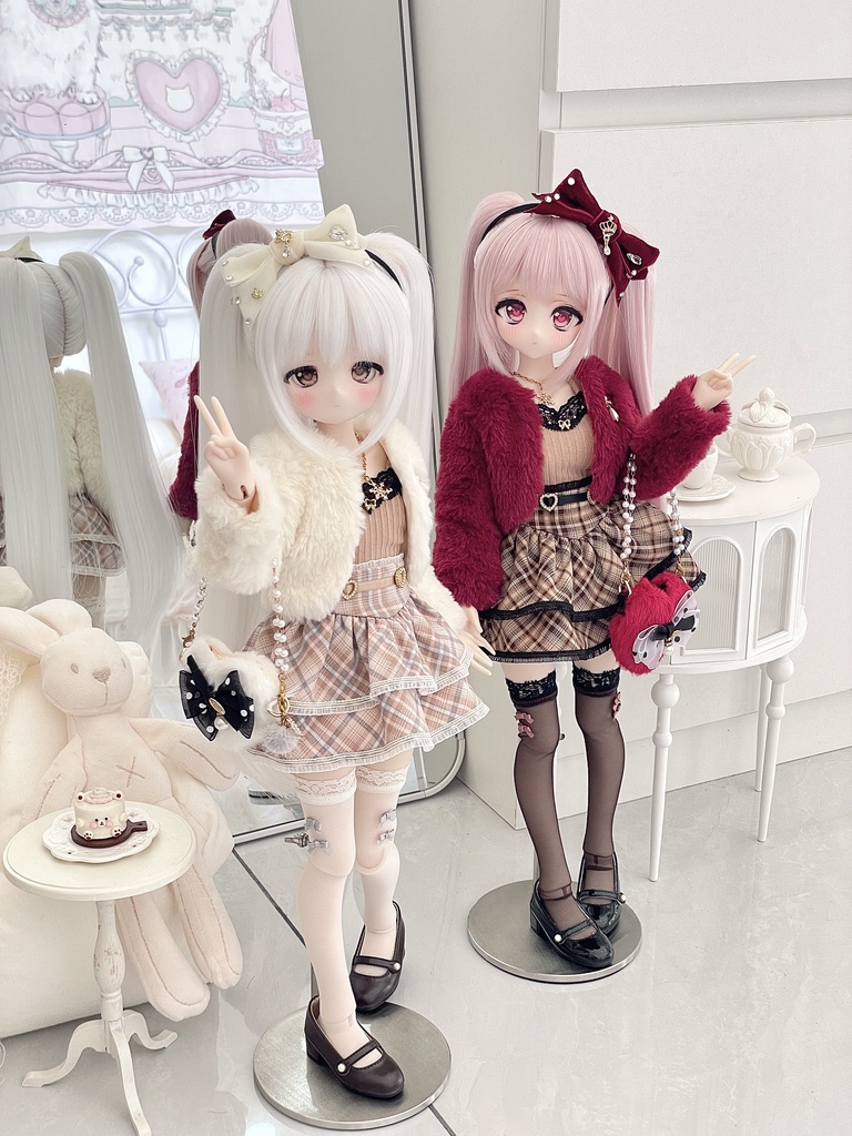 【現品】冬のラブソング|ハイウエストミニスカート for 1/4、1/3ドール MDD/SDM/SDGr 3色