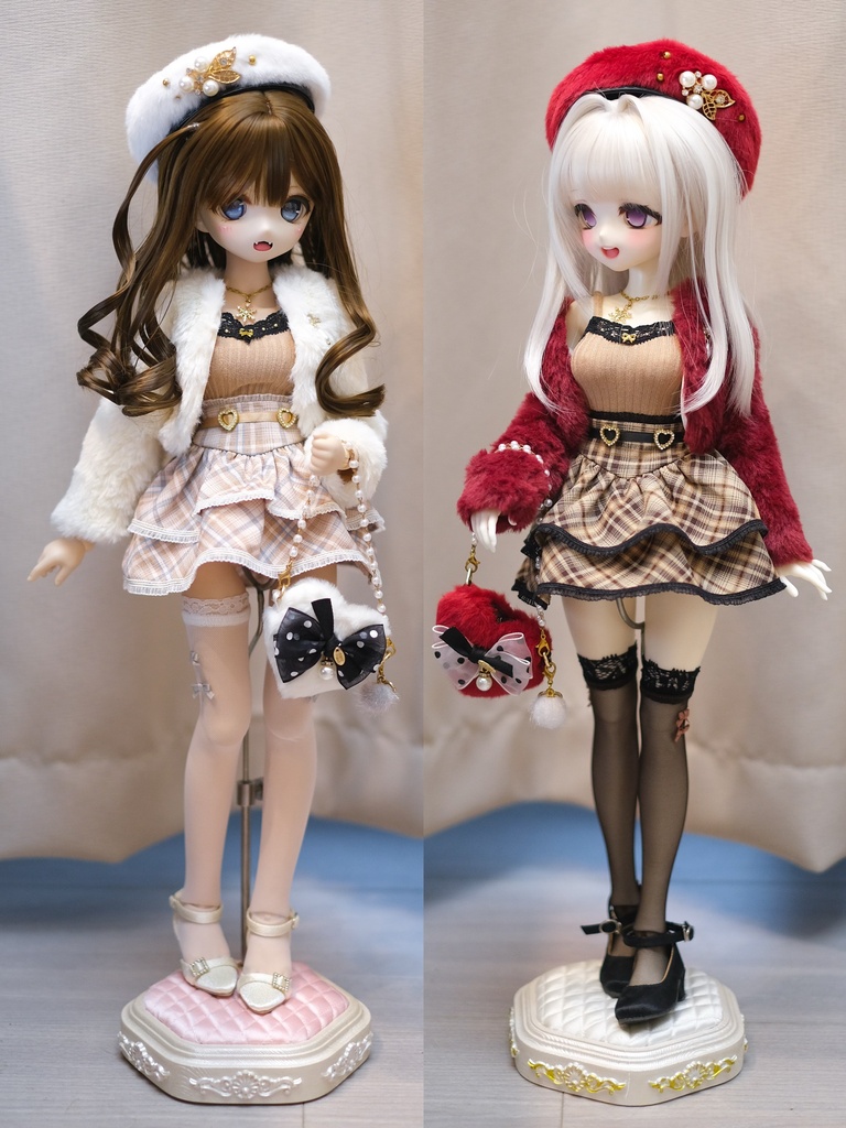 【現品】冬のラブソング|ハイウエストミニスカート for 1/4、1/3ドール MDD/SDM/SDGr 3色
