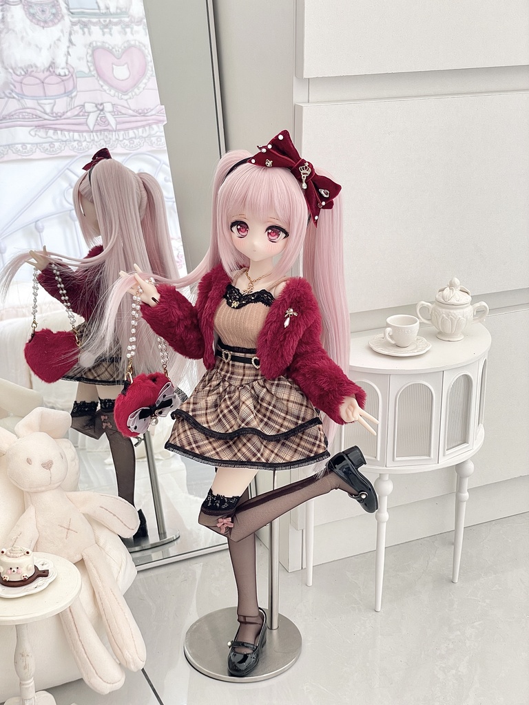 【現品】冬のラブソング|ハイウエストミニスカート for 1/4、1/3ドール MDD/SDM/SDGr 3色