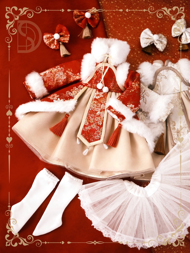 【3割引】「綺羅香」中華風洋服(1/4ドール)