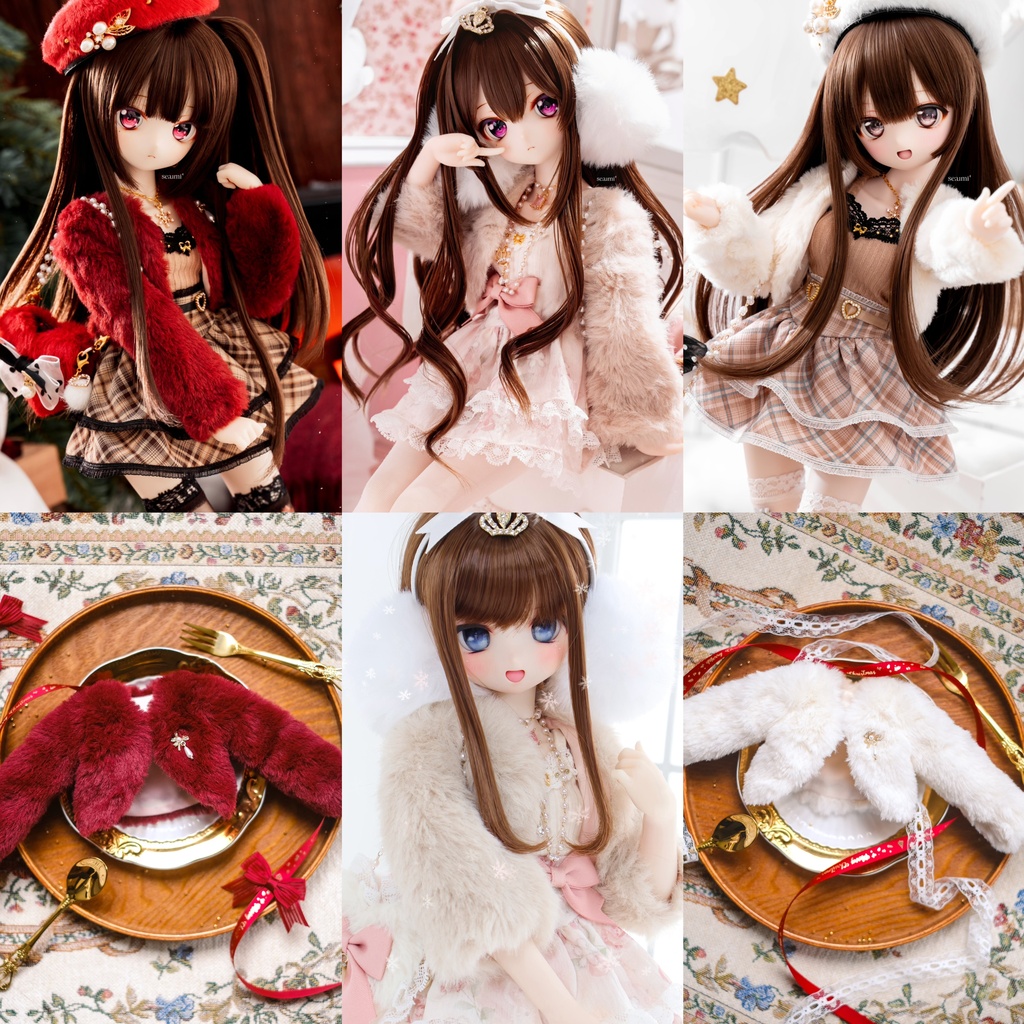 【現品】冬のラブソング|アニマルフリーファー for 1/4、1/3ドール MDD/SDM/SDGr 3色