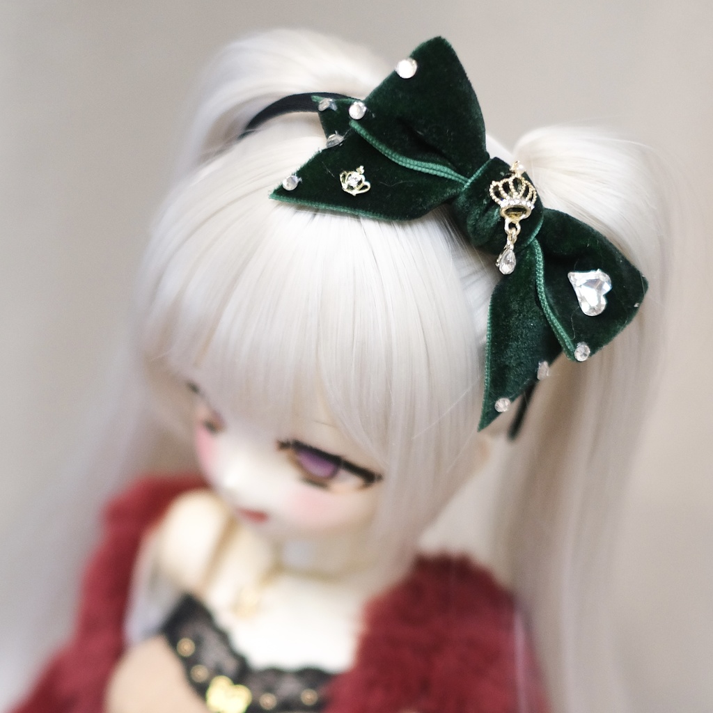 「Royal Velvet」ヘアバンドfor 1/4、1/3 ドール(5色)
