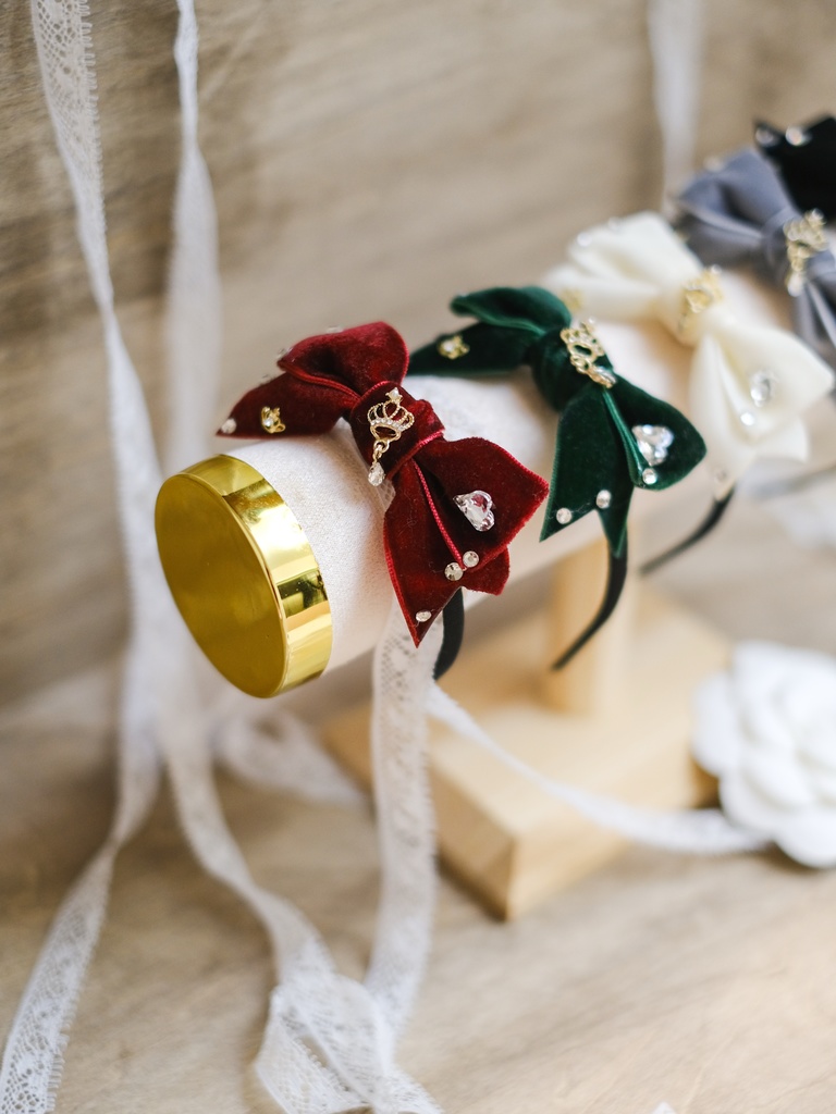 「Royal Velvet」ヘアバンドfor 1/4、1/3 ドール(5色)