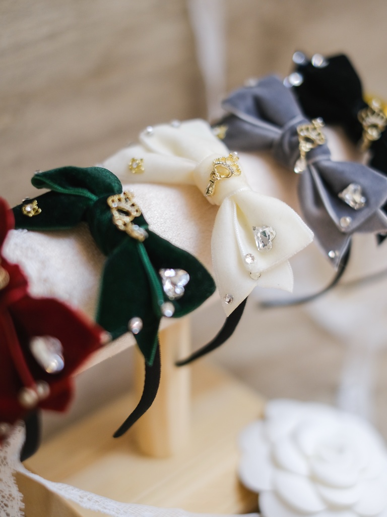 「Royal Velvet」ヘアバンドfor 1/4、1/3 ドール(5色)