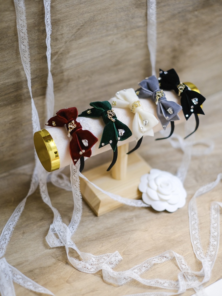 「Royal Velvet」ヘアバンドfor 1/4、1/3 ドール(5色)