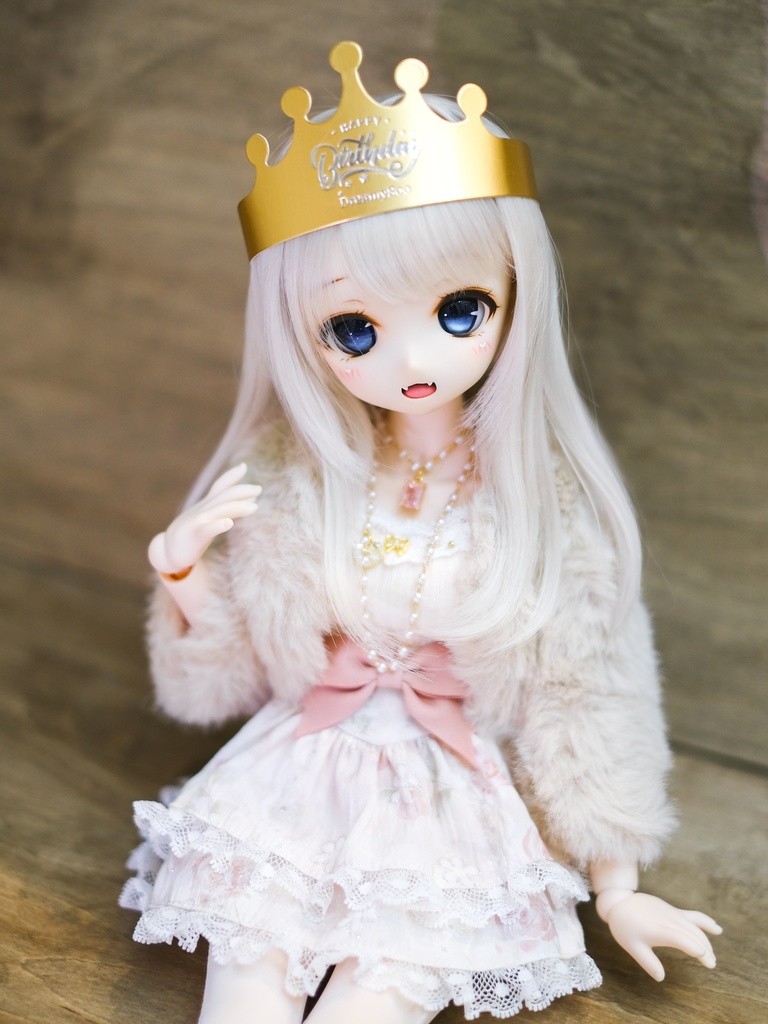 「バースデーハット」~Happy Birthday~ヘアアクセサリーfor 1/4、1/3 ドール