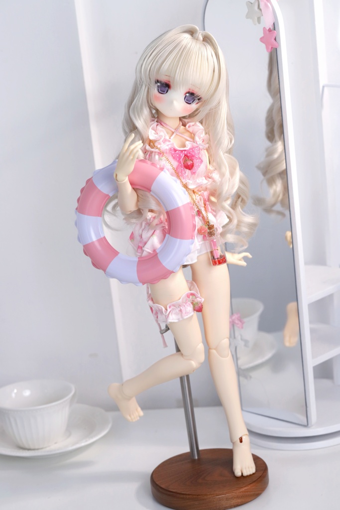 【◆◆ 数量限定 ◆◆現品】「苺クリームソーダ」6点水着SET  for 1/4 （MDD-S/M/L胸）