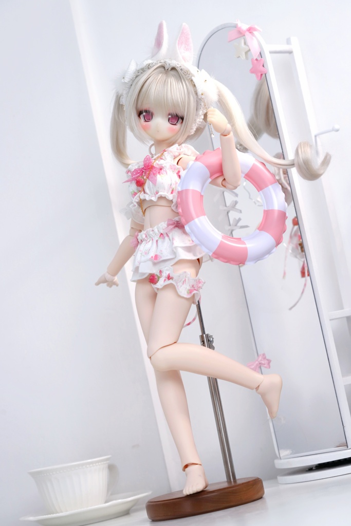 【◆◆ 数量限定 ◆◆現品】「苺クリームソーダ」6点水着SET  for 1/4 （MDD-S/M/L胸）