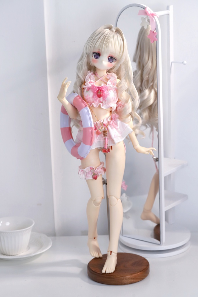 【◆◆ 数量限定 ◆◆現品】「苺クリームソーダ」6点水着SET  for 1/4 （MDD-S/M/L胸）