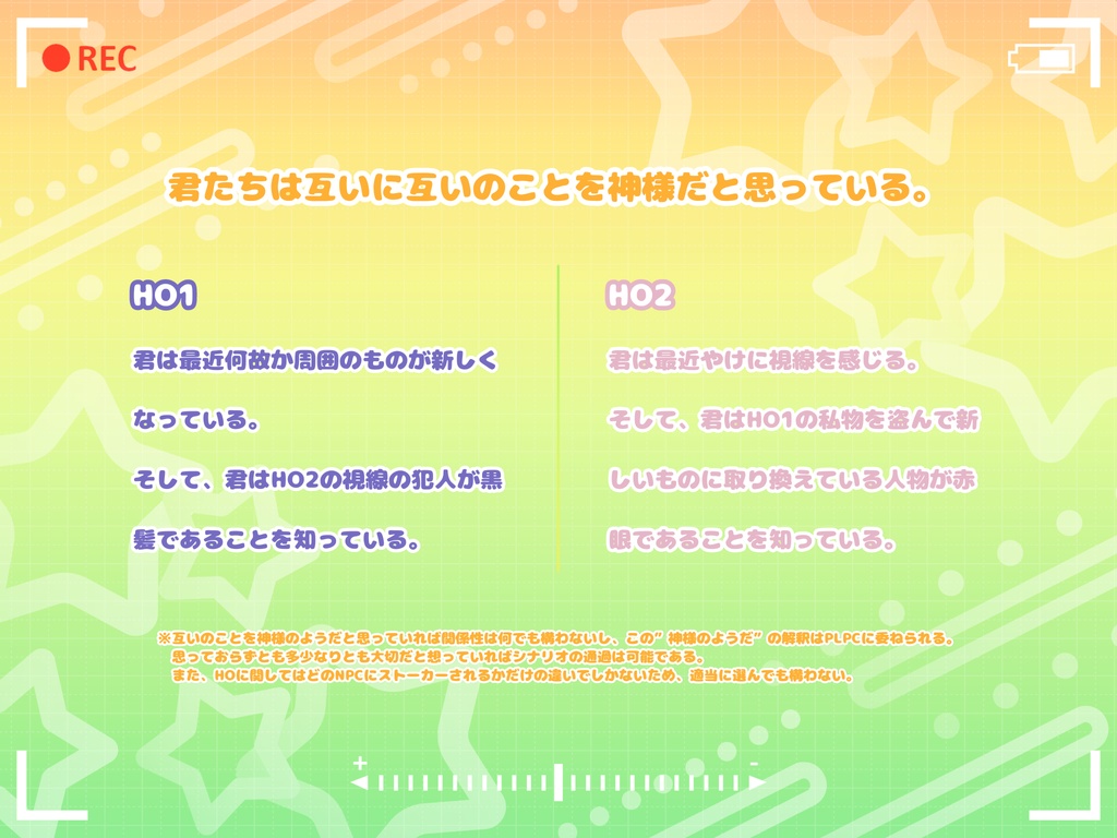 【CoCシナリオ】信じてくれよ、My God!