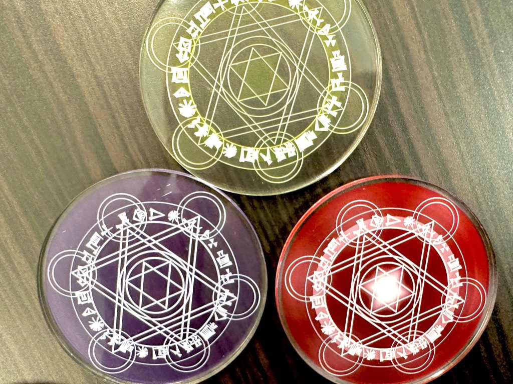 【オリジナルグッズ】魔法陣のアクリルコースター
