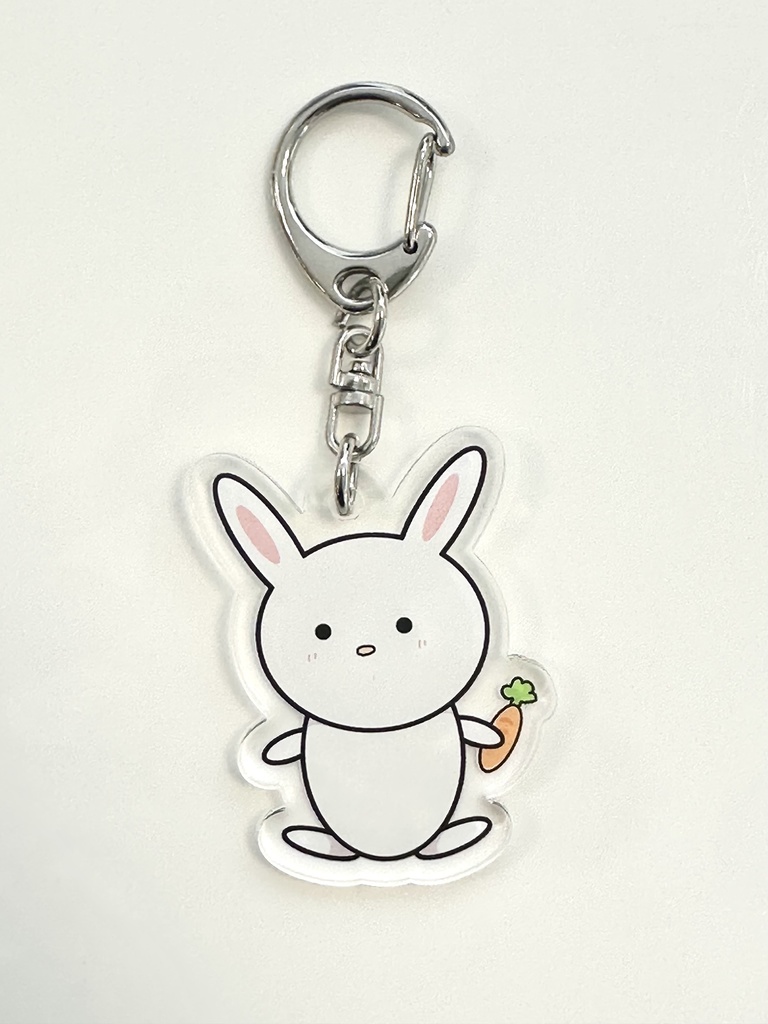 【オリジナルキャラクター】うさぎのアクリルキーホルダー