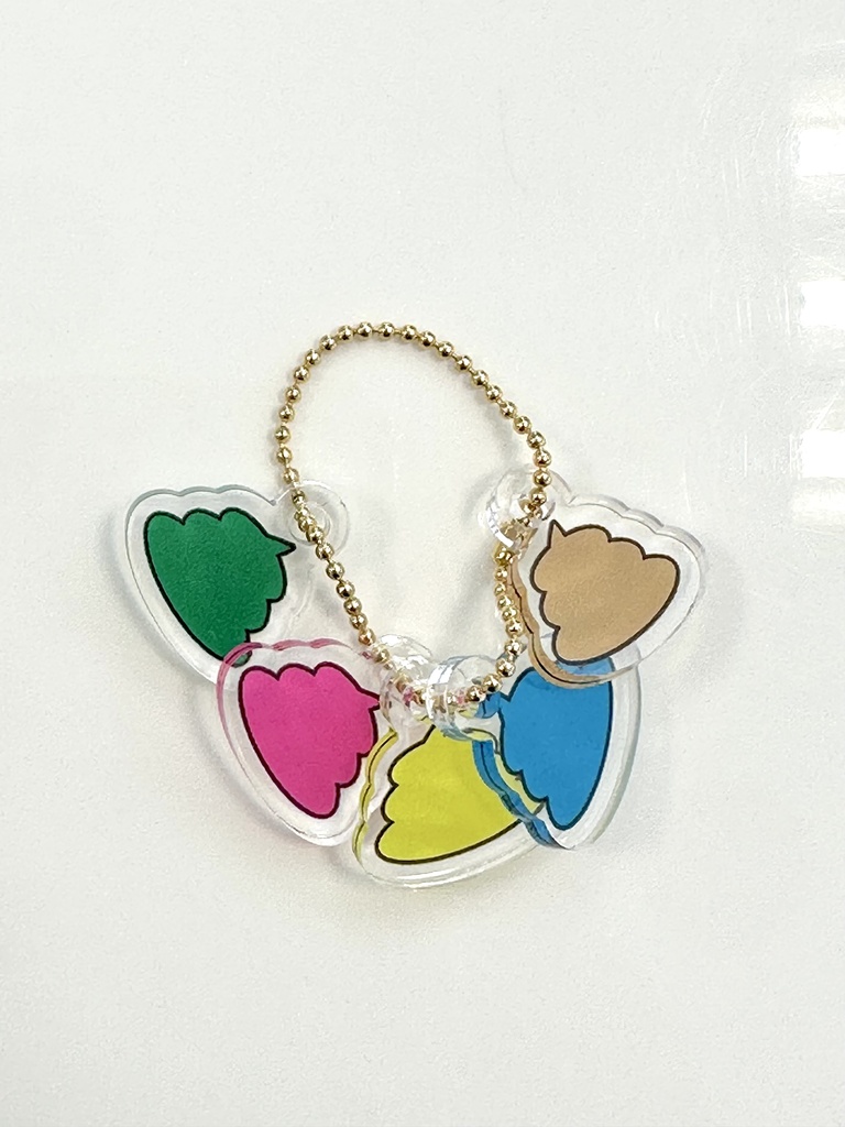 【オリジナルグッズ】5連うんこキーホルダー