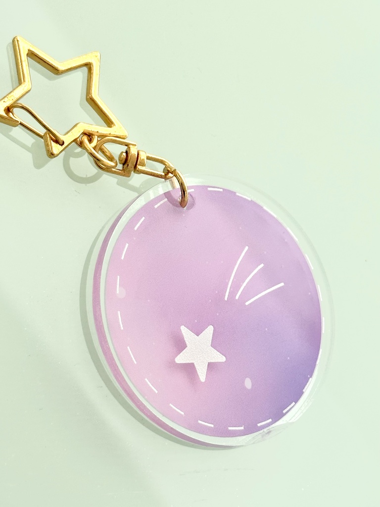 【訳アリ】【オリジナルキーホルダー】星空キーホルダー